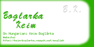 boglarka keim business card